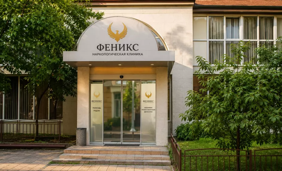 Вход в наркологическую клинику «Феникс» в Шарье